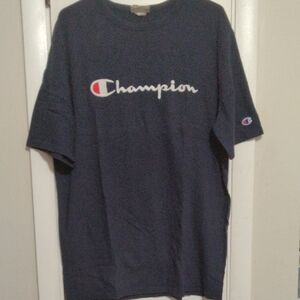 Champion Dark Blue Tee with Logo